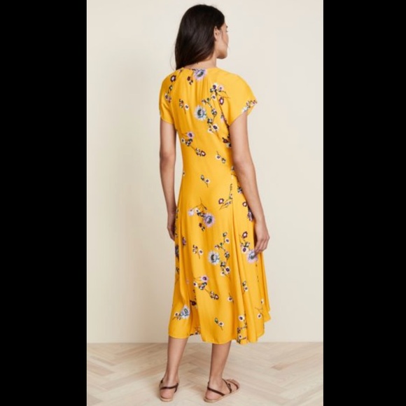 Free People NWT Lost In You Floral Midi Dress L - Picture 8 of 8